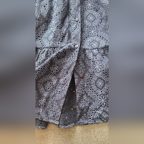 Maternity Busem Navy Dress Shirt Size Large - Picture 8 of 13